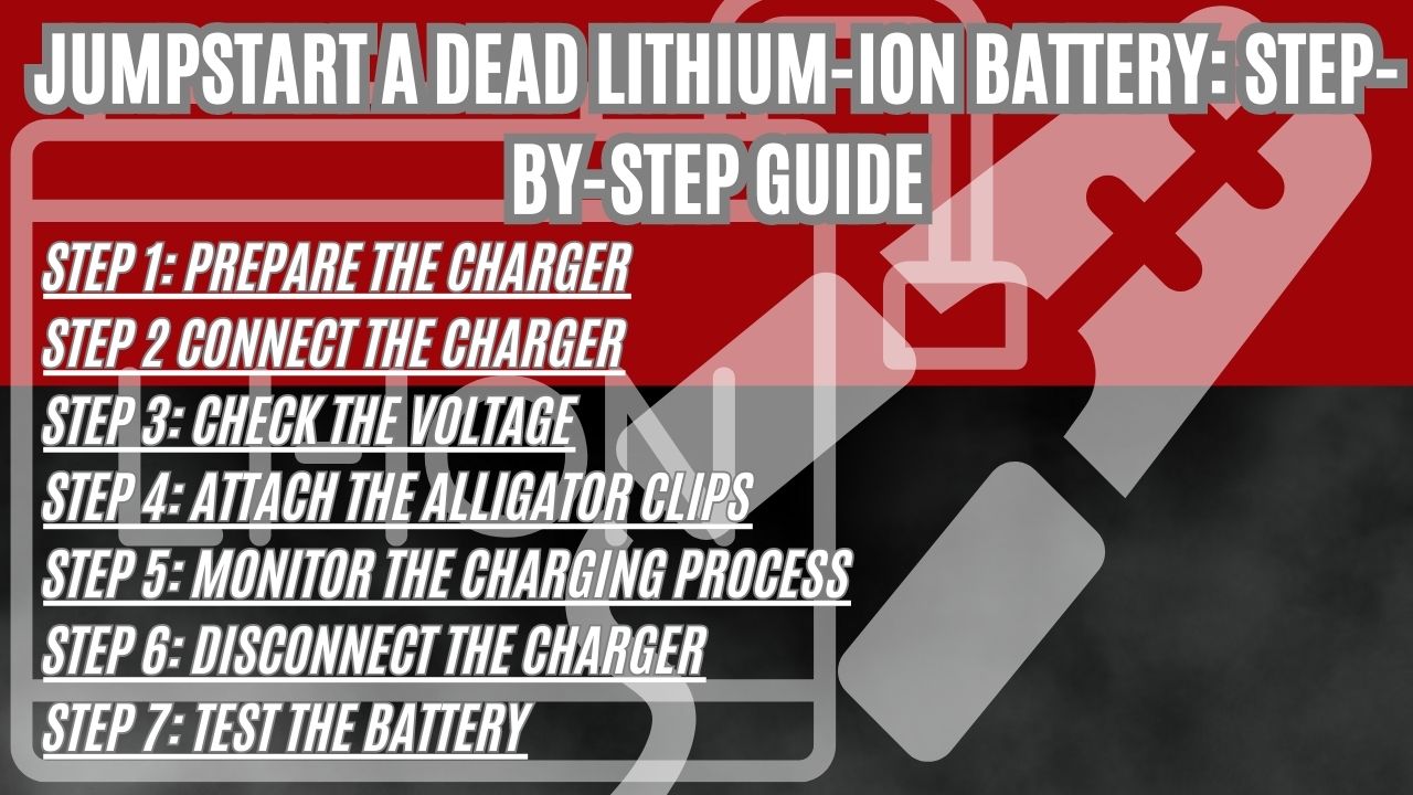 Jumpstart a Dead Lithium Ion Battery
